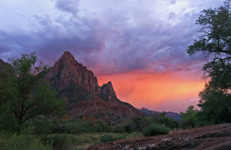The Watchman at sunset, Zion National Park